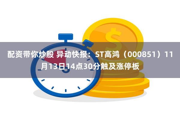 配资带你炒股 异动快报：ST高鸿（000851）11月13日14点30分触及涨停板
