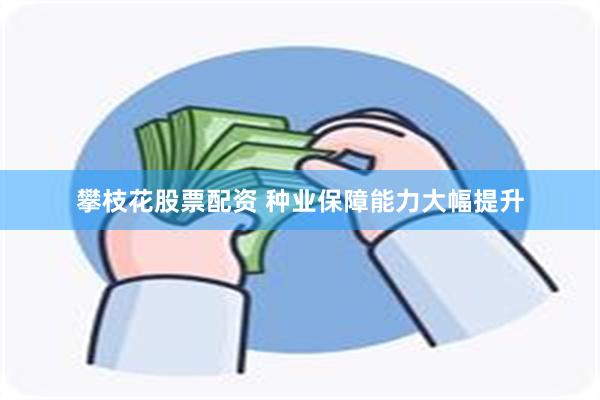 攀枝花股票配资 种业保障能力大幅提升